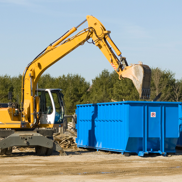 what happens if the residential dumpster is damaged or stolen during rental in Palmersville Tennessee